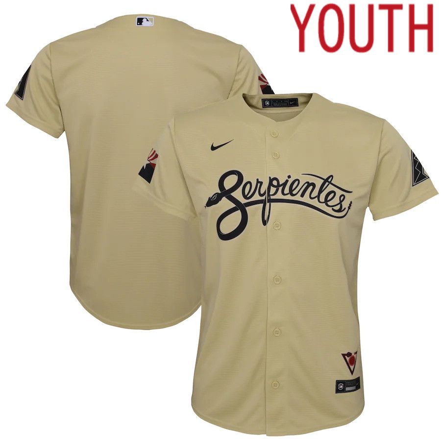 Youth Arizona Diamondbacks Nike Gold City Connect Replica MLB Jersey